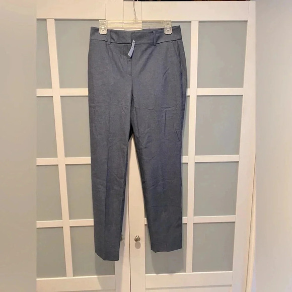 Talbots Luxe‎ Stretch Slim Leg Career Trousers Polished Denim Navy Women’s 4 NEW - Picture 4 of 11